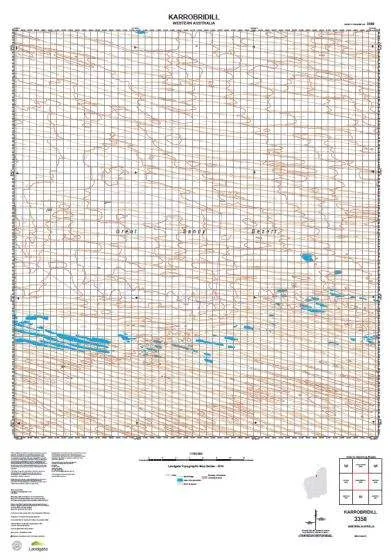 3358 Karrobridill Topographic Map by Landgate (2015)