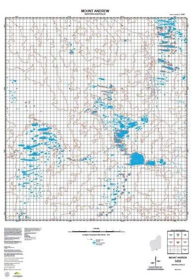 3432 Mount Andrew Topographic Map by Landgate (2015)