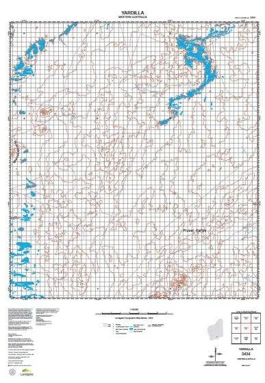 3434 Yardilla Topographic Map by Landgate (2015)