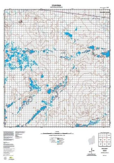 3435 Erayinia Topographic Map by Landgate (2015)