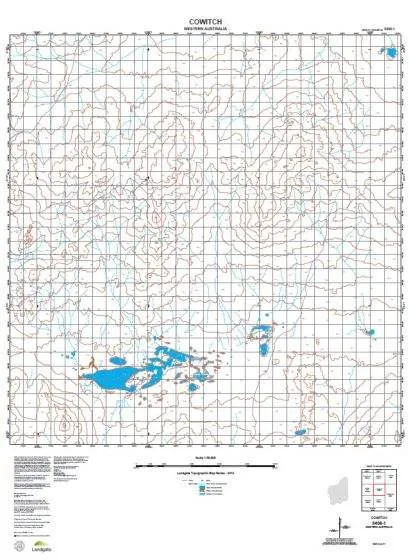 3436-1 Cowitch Topographic Map by Landgate (2015)