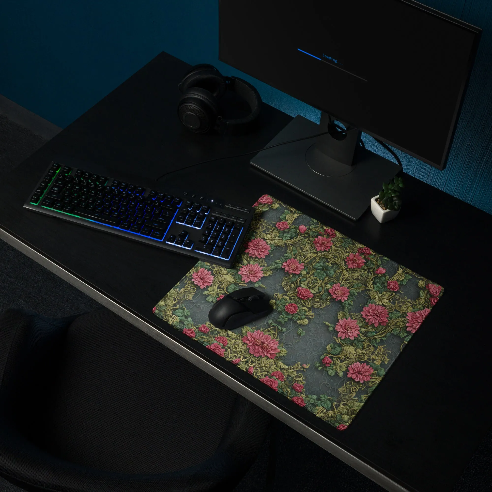 3D Floral Fantasy : Gaming mouse pad