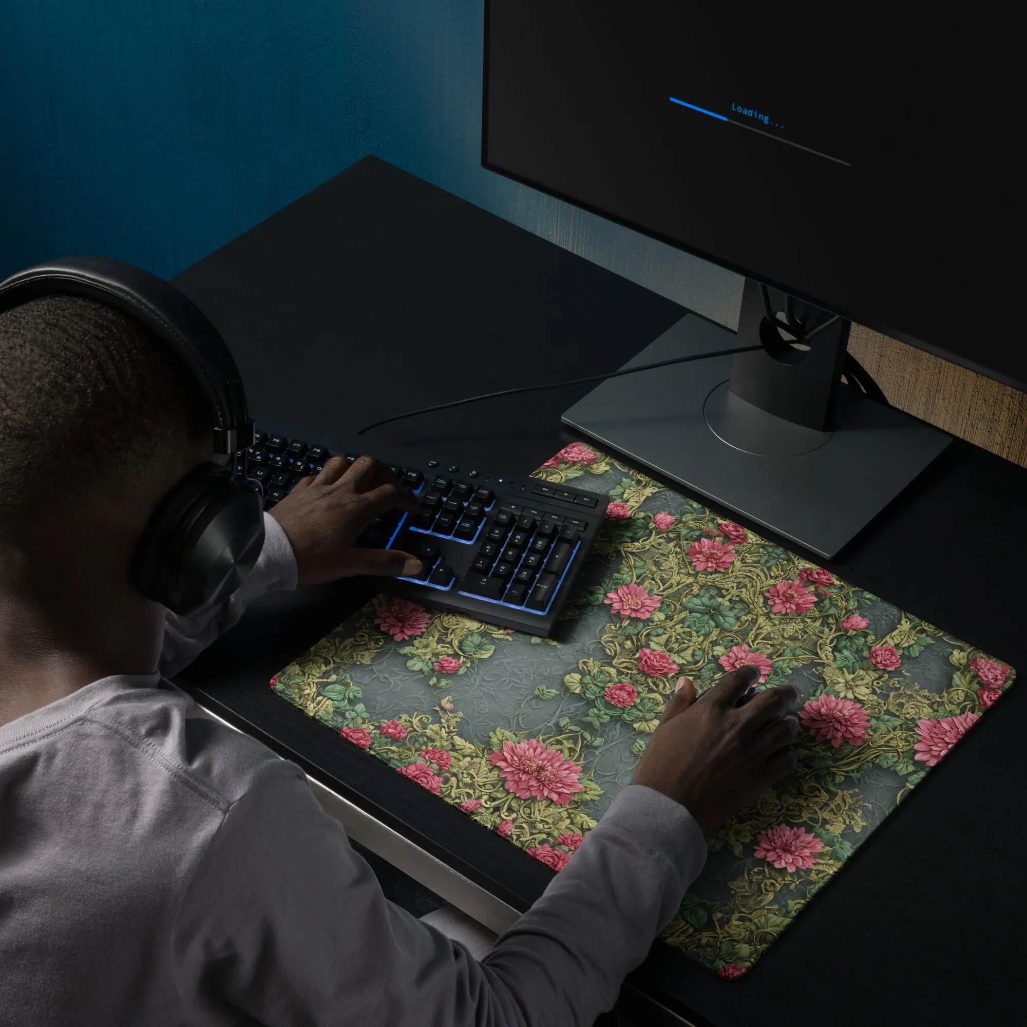 3D Floral Fantasy : Gaming mouse pad