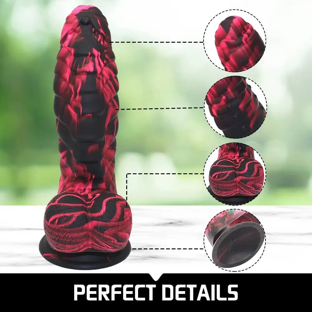 7 Inch Dinosaur Scales Fantasy Silicone Dildo with Suction Cup