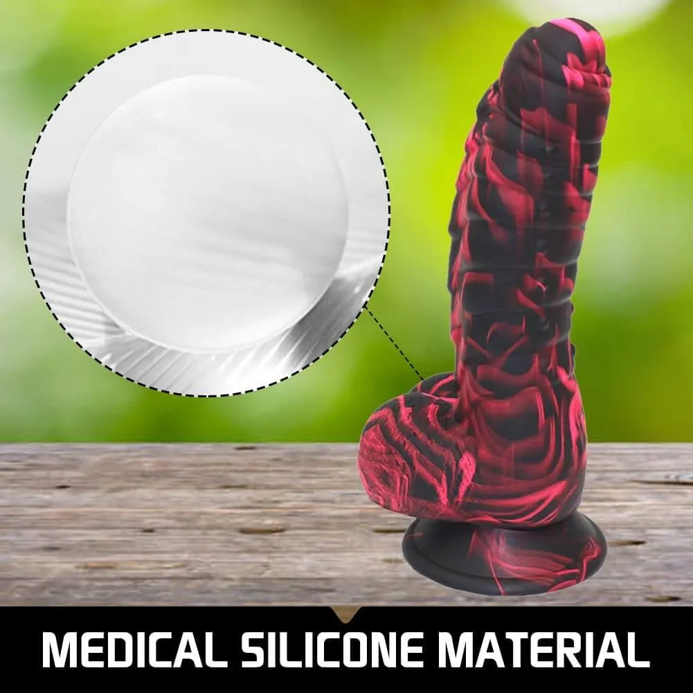 7 Inch Dinosaur Scales Fantasy Silicone Dildo with Suction Cup