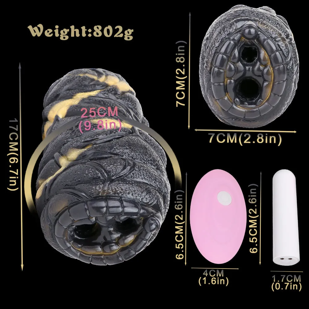 Abyssal Serpent Vibrating Animal Masturbator - Dual Hole Stroker