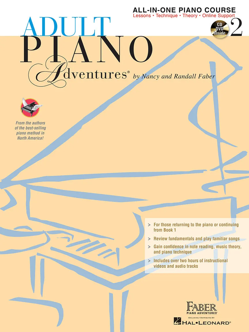 Adult Piano Adventures All-In-One Piano Course - Book 2 with CD