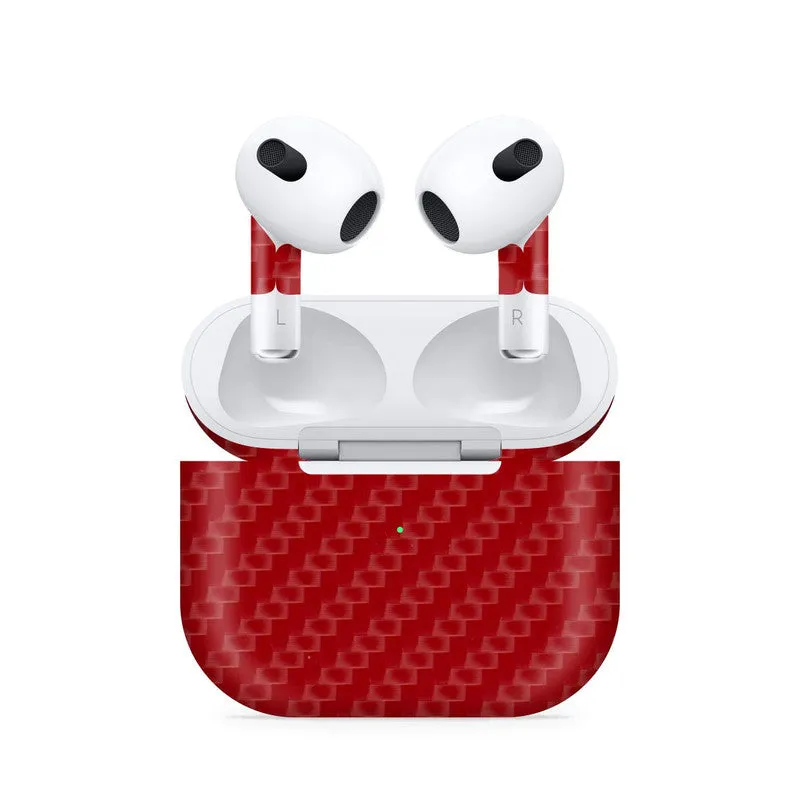 Airpods 3 Red Carbon Skin
