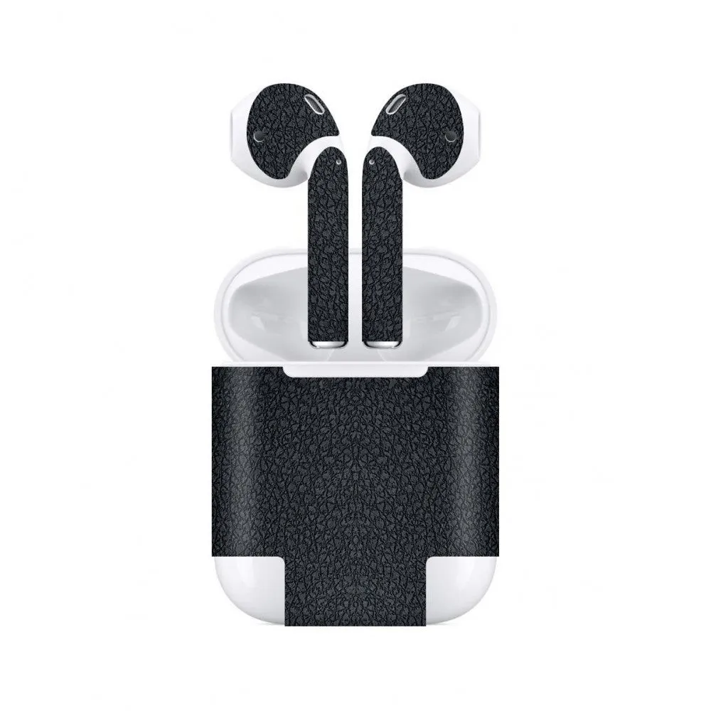 Airpods Black Leather Skin