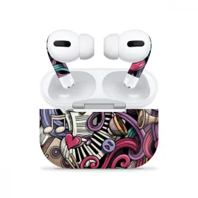 Airpods Pro Music Abstract Skin