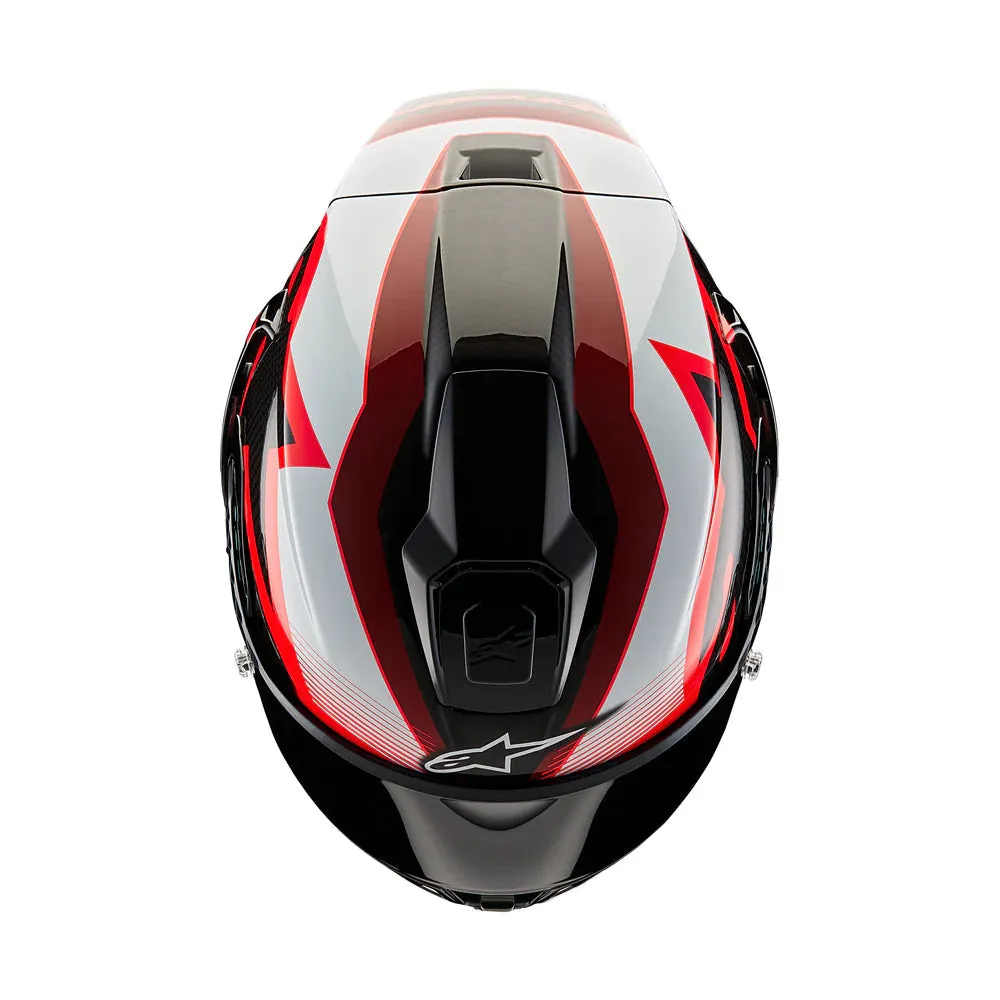 ALPINESTARS SUPERTECH R10 HELMET - TEAM CARBON RED WHITE