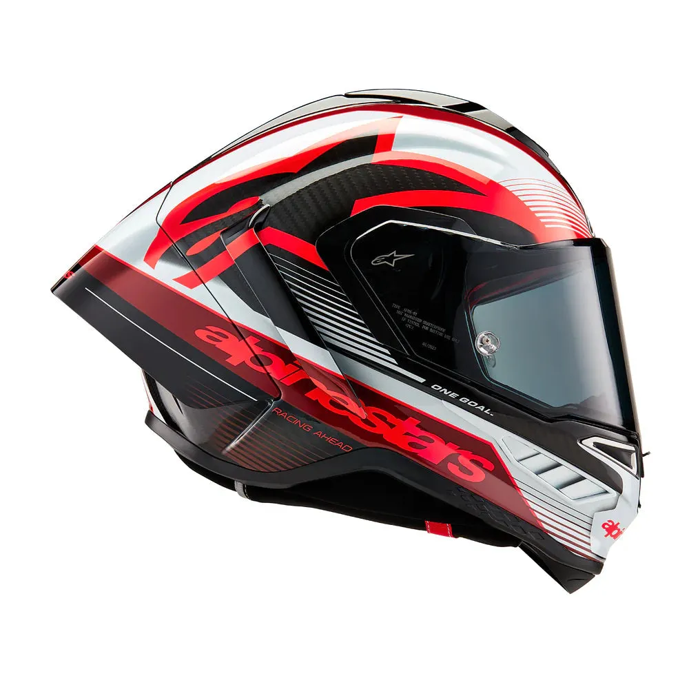 ALPINESTARS SUPERTECH R10 HELMET - TEAM CARBON RED WHITE