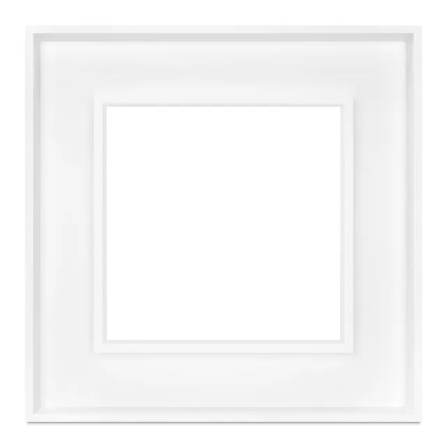 Ampersand Duoframe - 7/8", White, 12" x 12"