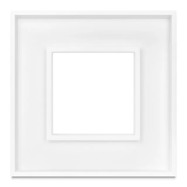 Ampersand Duoframe - 7/8", White, 8" x 8"