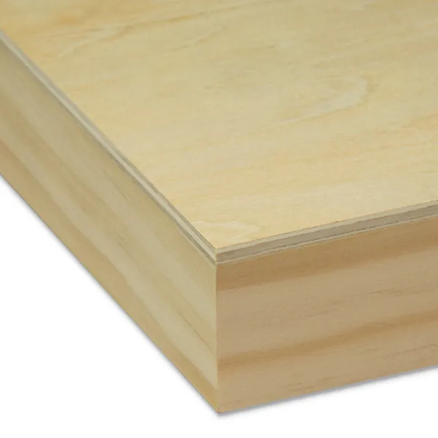 Ampersand Unprimed Basswood Artist Panel - 1-1/2" Cradle, 12" x 36"