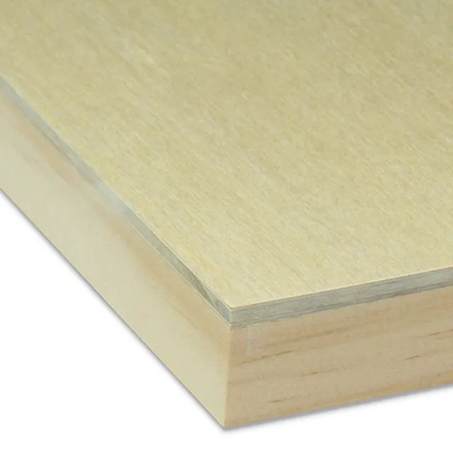 Ampersand Unprimed Basswood Artist Panel - 7/8" Cradle, 9" x 12"
