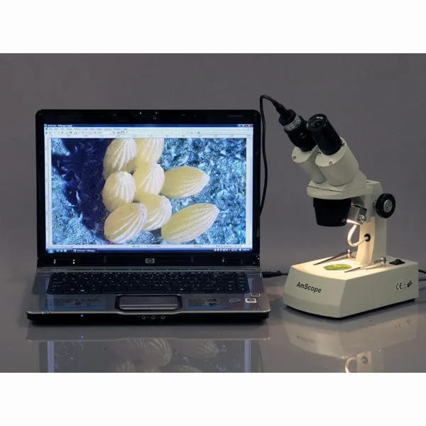 AmScope MD Series 3.0MP USB 2.0 Color CMOS Digital Eyepiece Microscope Camera with Calibration Slide
