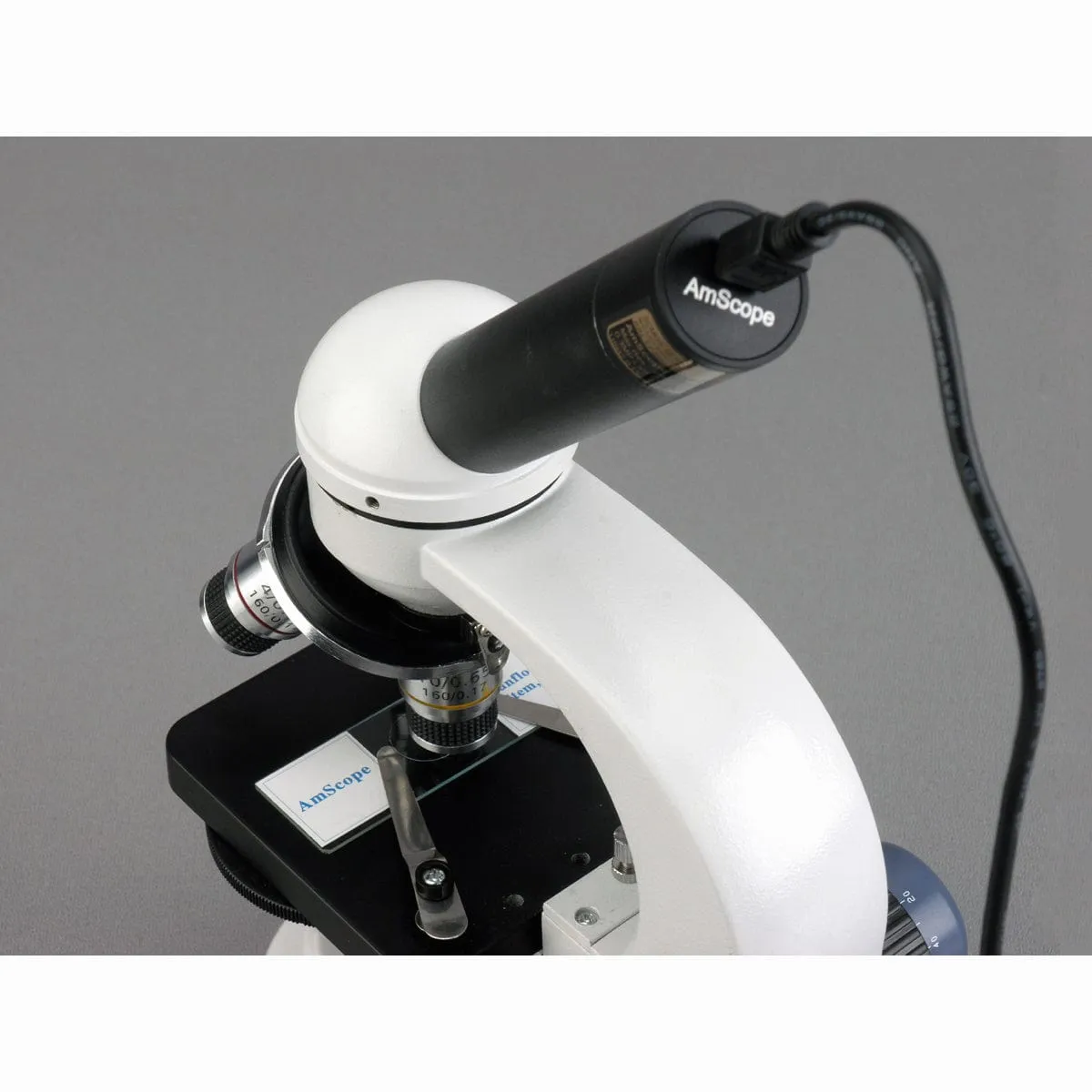 AmScope MD Series 5.0MP USB 2.0 Color CMOS Digital Eyepiece Microscope Camera with Calibration Slide