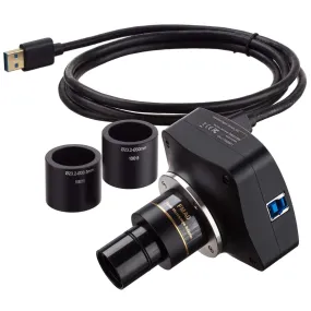 AmScope MU Series 2.0MP USB 3.0 Back-illuminated Color CMOS C-Mount Microscope Camera with Reduction Lens