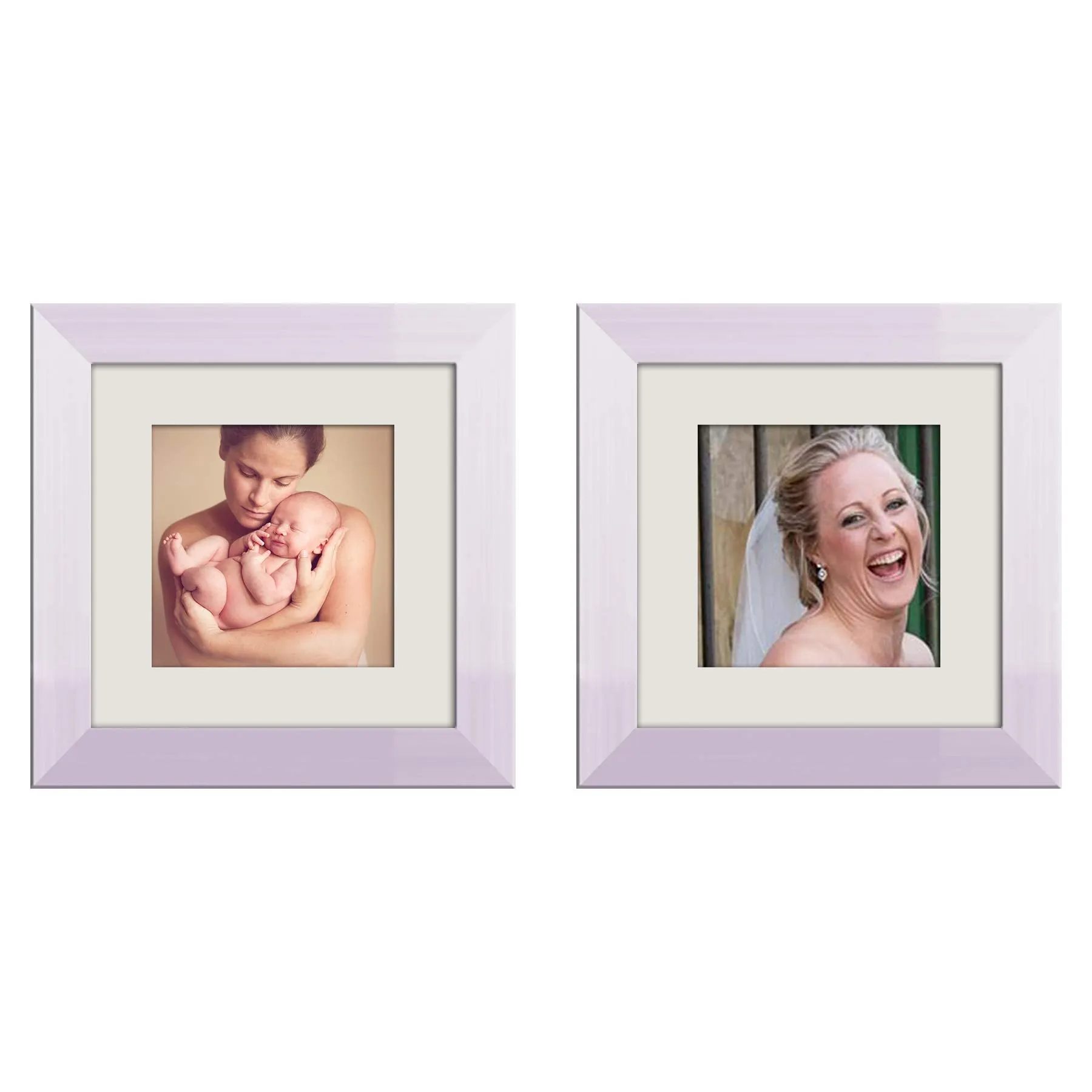 ArtzFolio Wall & Table Photo Frame D480 | Wall Photo Frame Collage for Living Room | Picture Frames Home & Wall Decoration | White | Set of 2 Units With Mat | With Back Stand | 6x6inch
