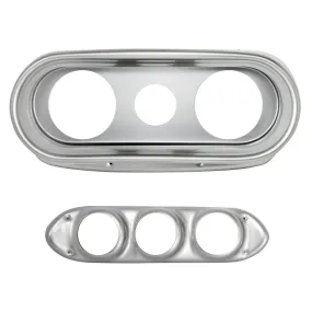 AutoMeter 7014-CH DIRECT FIT DASH KIT; NOVA 62-65; TACH/MPH/FUEL/OILP/WTMP/VOLT; CHRONO