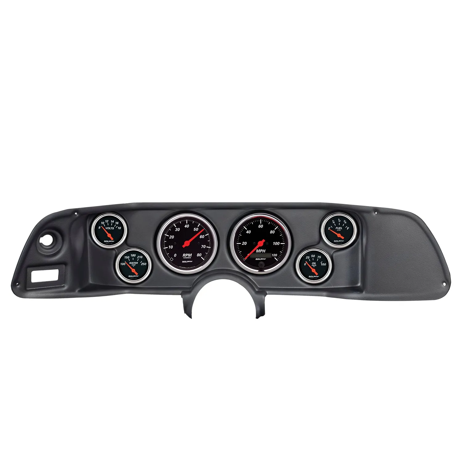 AutoMeter 7022-DB DIRECT FIT DASH KIT; CAMARO 70-78; TACH/MPH/FUEL/OILP/WTMP/VOLT; DESIGNER BLACK