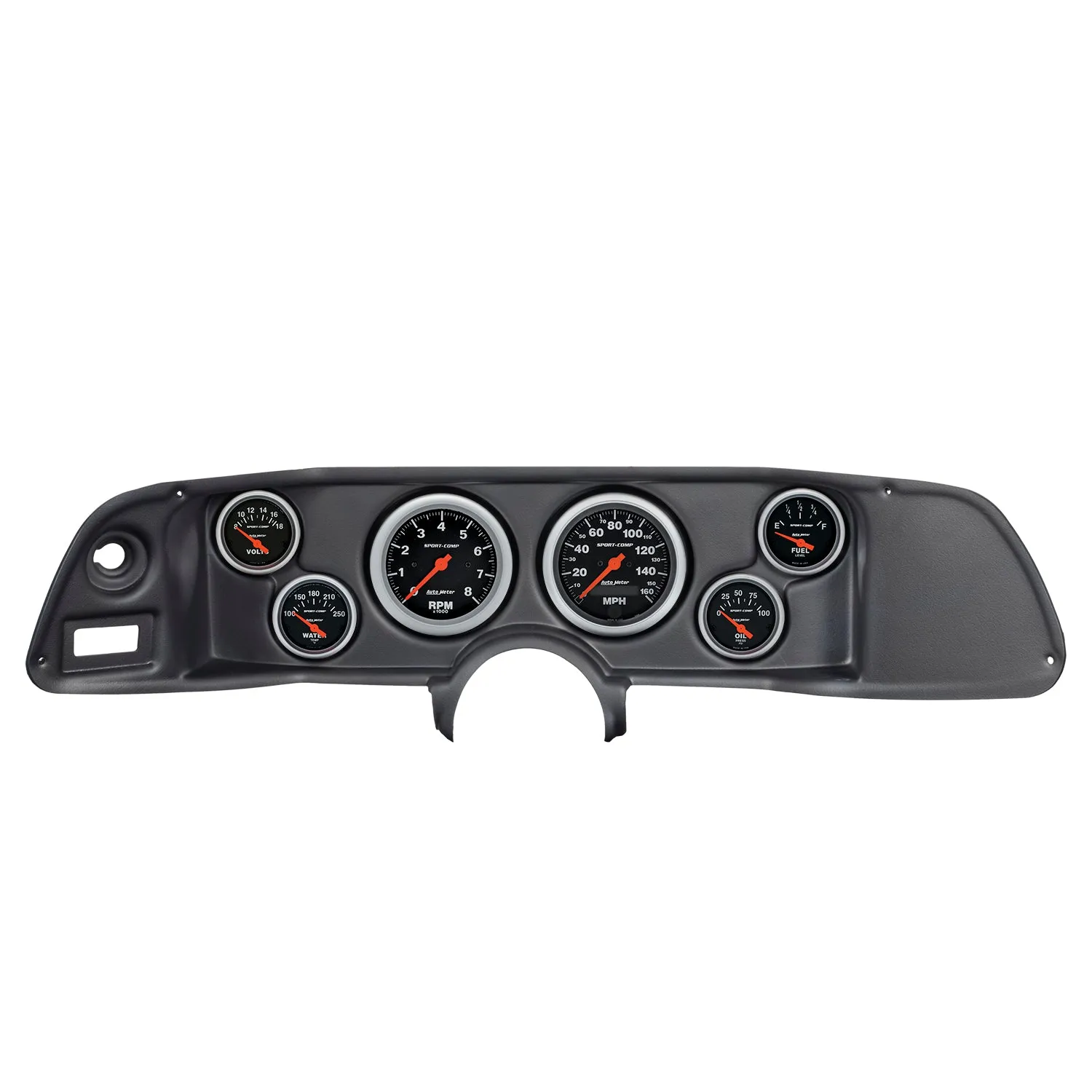 AutoMeter 7022-SC DIRECT FIT DASH KIT; CAMARO 70-78; TACH/MPH/FUEL/OILP/WTMP/VOLT; SPORT-COMP