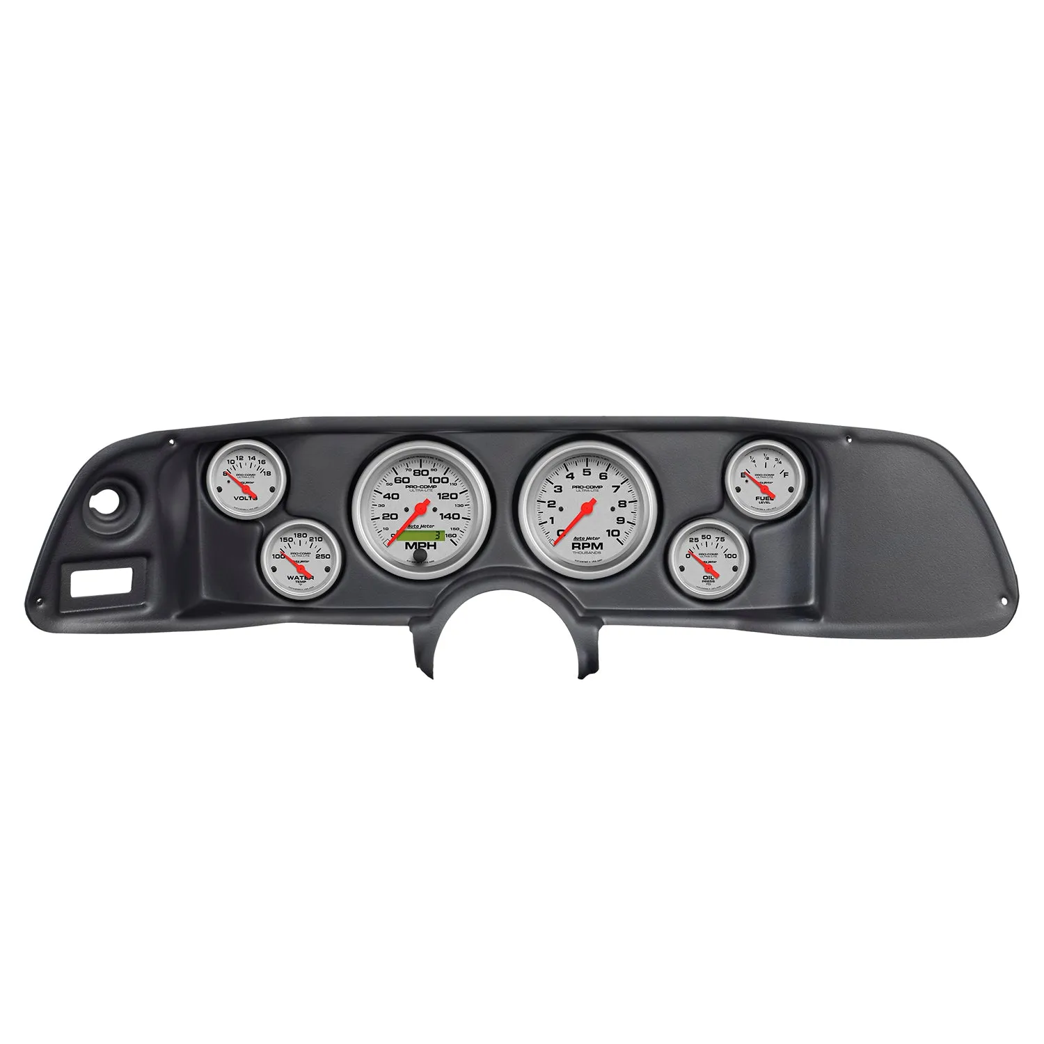 AutoMeter 7022-UL DIRECT FIT DASH KIT; CAMARO 70-78; TACH/MPH/FUEL/OILP/WTMP/VOLT; ULTRA-LITE