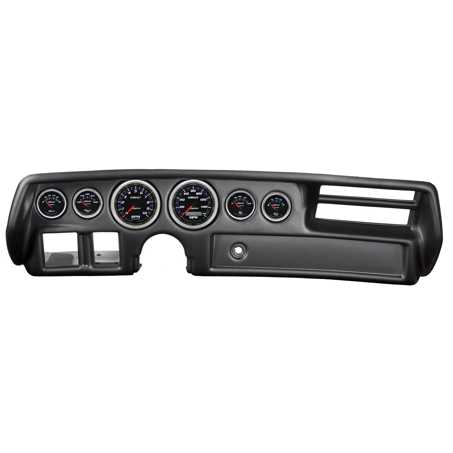 AutoMeter 7026-CB DIRECT FIT DASH KIT; CHEVELLE/ELCAMINO/MALIBU 70-72; RPM/MPH/FUEL/OILP/WTMP/BAT;