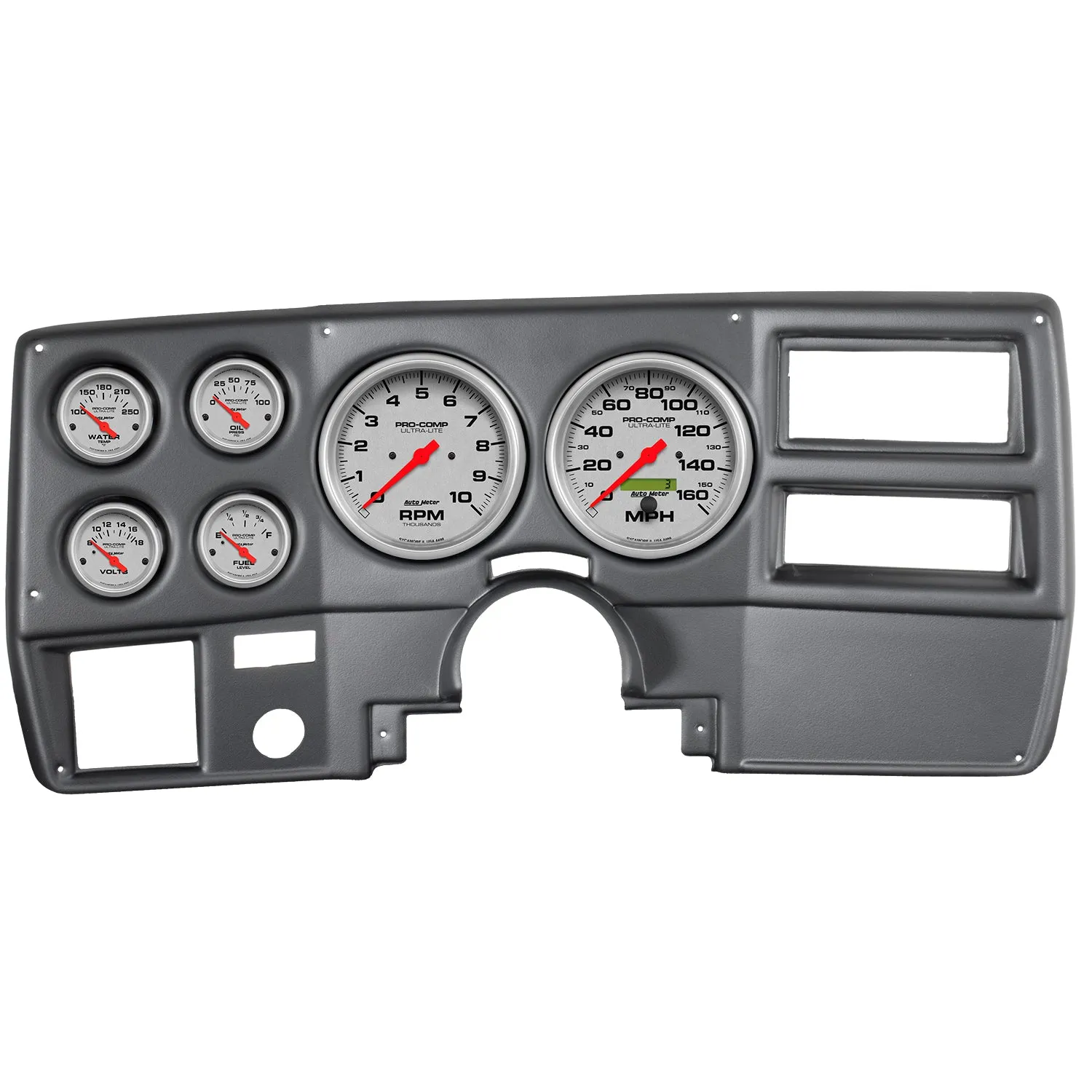 AutoMeter 7027-UL DIRECT FIT DASH KIT; CHEVY TRUCK/SUBURBAN 73-83; TACH/MPH/FUEL/OILP/WTMP/VOLT; U