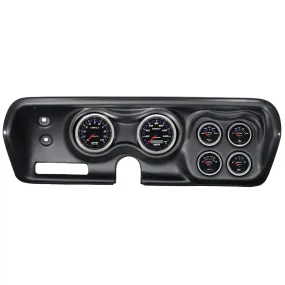 AutoMeter 7030-CB DIRECT FIT DASH KIT; BBODY/CHRGR/GTX/RDRNR/SAT 71-74; RPM/MPH/FUEL/OILP/WTMP/BAT