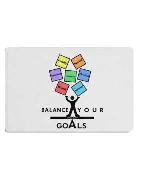 Balance Your Goals Placemat Set of 4 Placemats