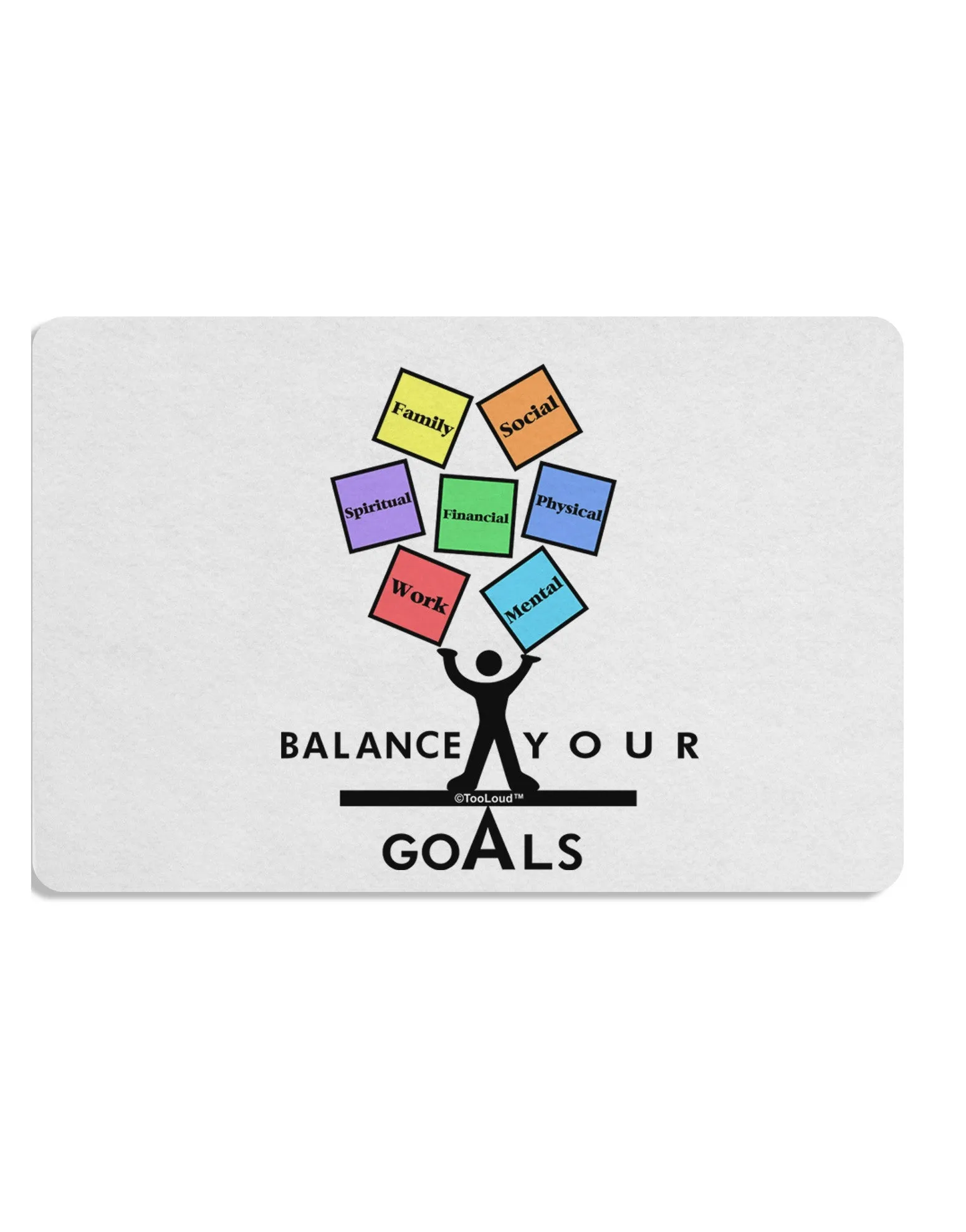 Balance Your Goals Placemat Set of 4 Placemats