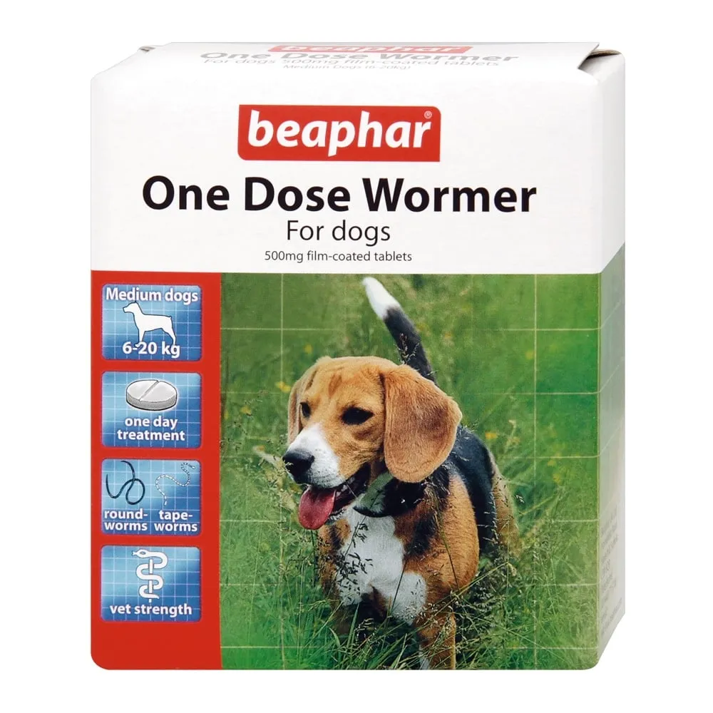 Beaphar One Dose Wormer For Dogs