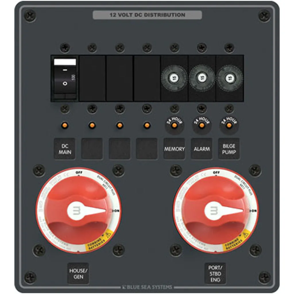Blue Seas Systems Triple Battery Management Panel