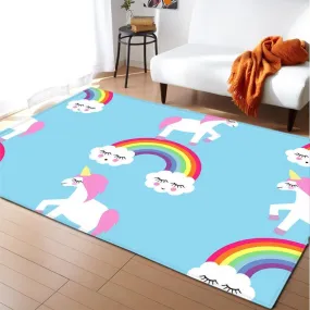 Blue Unicorn Rug
