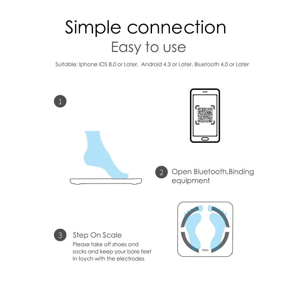 Bluetooth Digital Body Scale