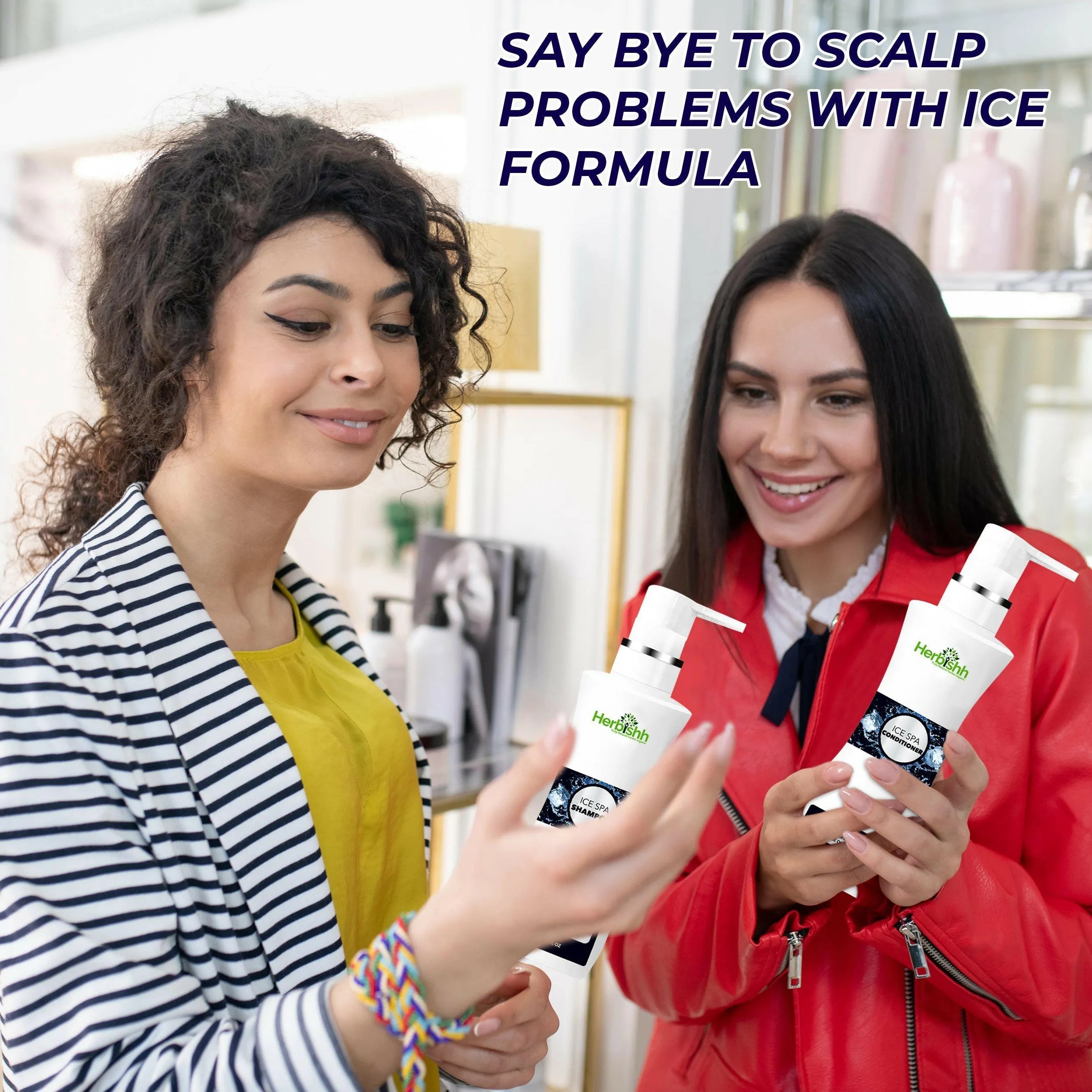 Buy 3 Ice Spa Hair Shampoo & Conditioner Set Get 2 Flower oil free - Herbishh