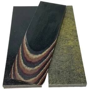 Canvas Micarta Knife Handle Scales- DEEP AUTUMN- 1/4"