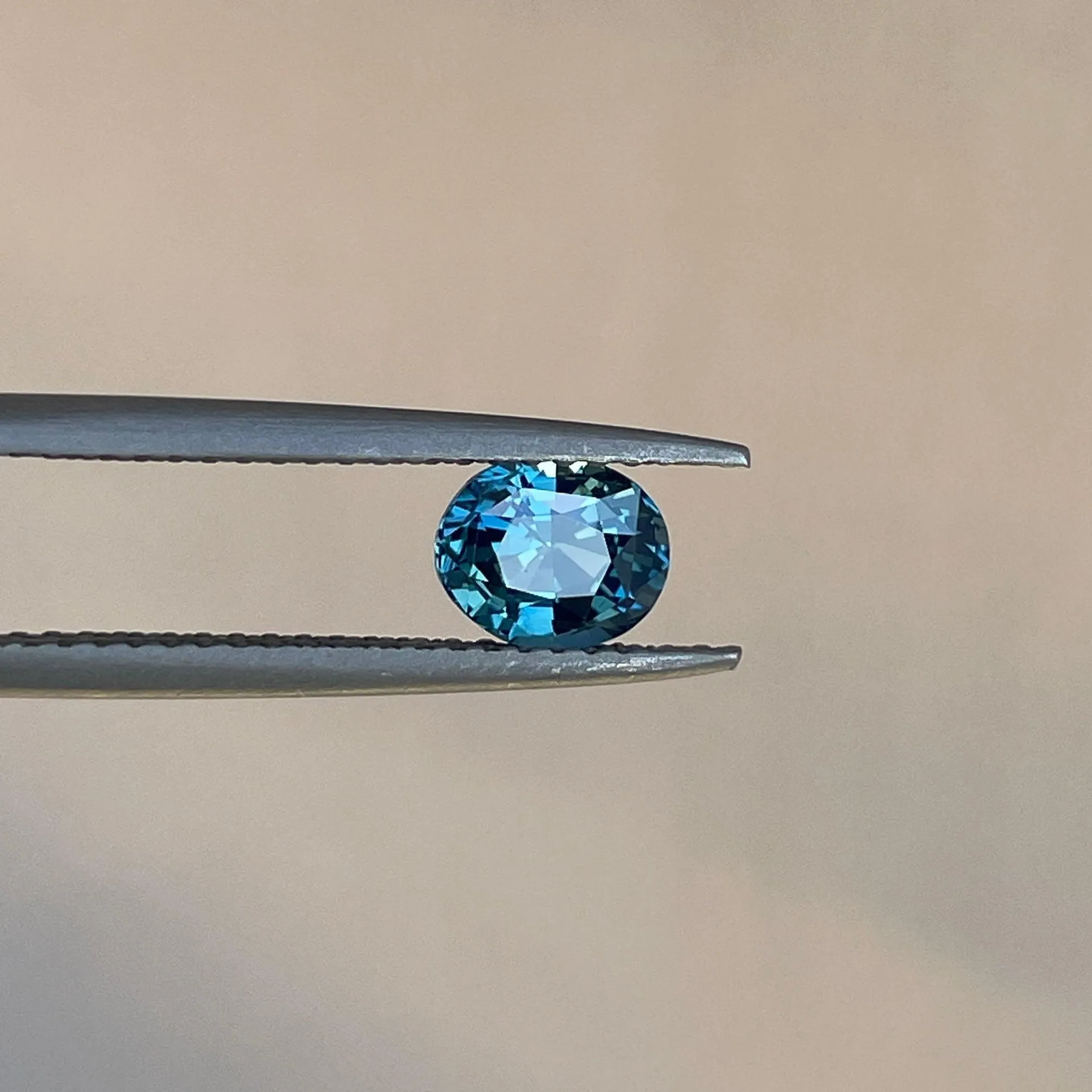 Captivating Teal sapphire Oval cut teal sapphire, 0.93 crt Sardinia teal sapphire. Loose stone for ring making