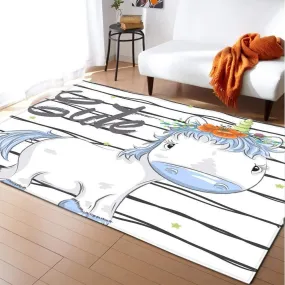 Cartoon Unicorn Rug