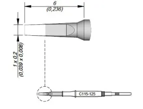 Cartridge Chisel 1 x 0.2-10PK