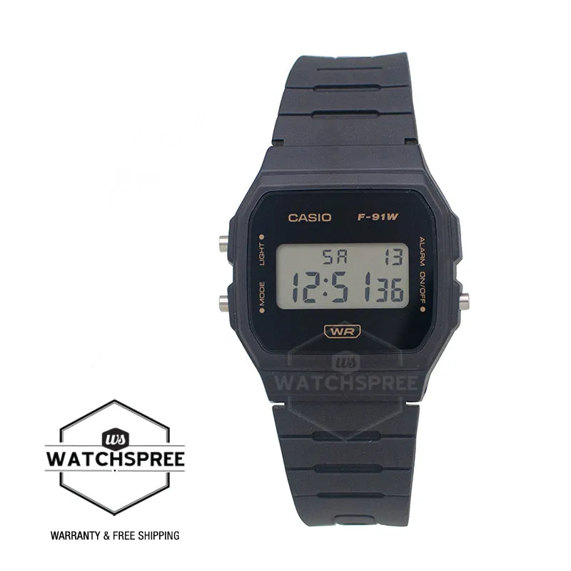 Eco-Friendly Dark Grey Casio Digital Watch with Resin Band - F91WB-8A