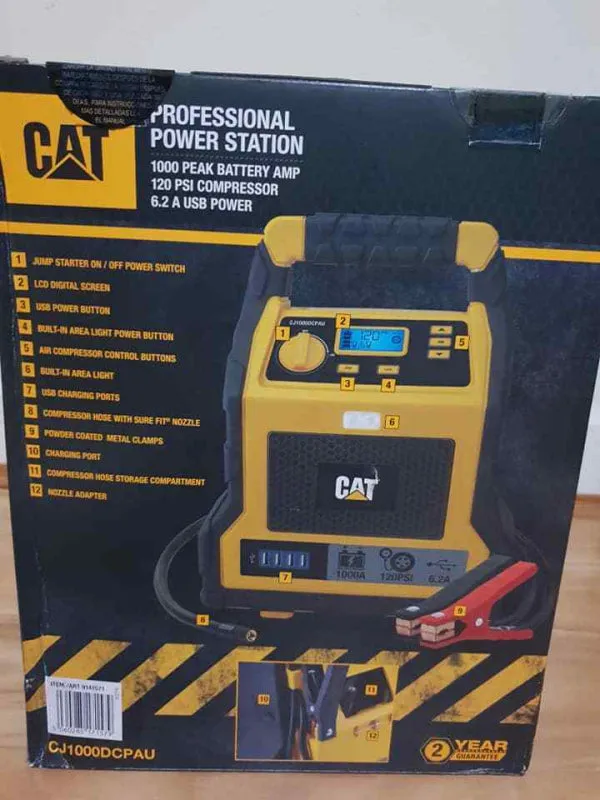CAT Power Station 3-in-1 Jump Starter, Air Compressor & Power Supply
