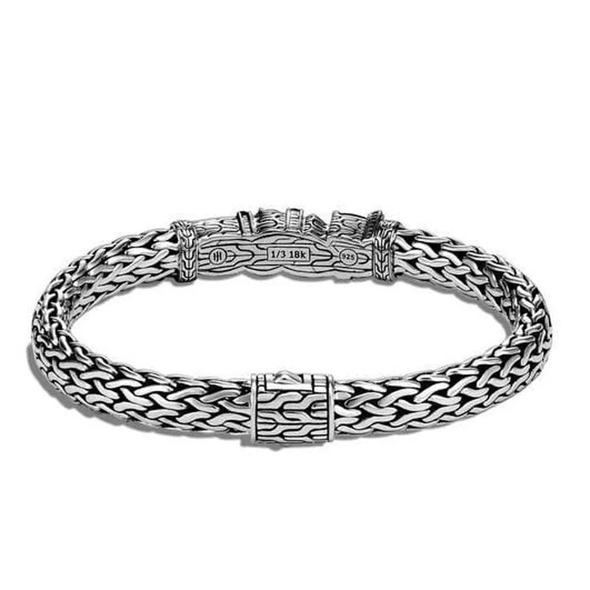 Classic Chain Black Sapphire, Hematite & Spinel Bracelet - BZS90511HEBLSBN