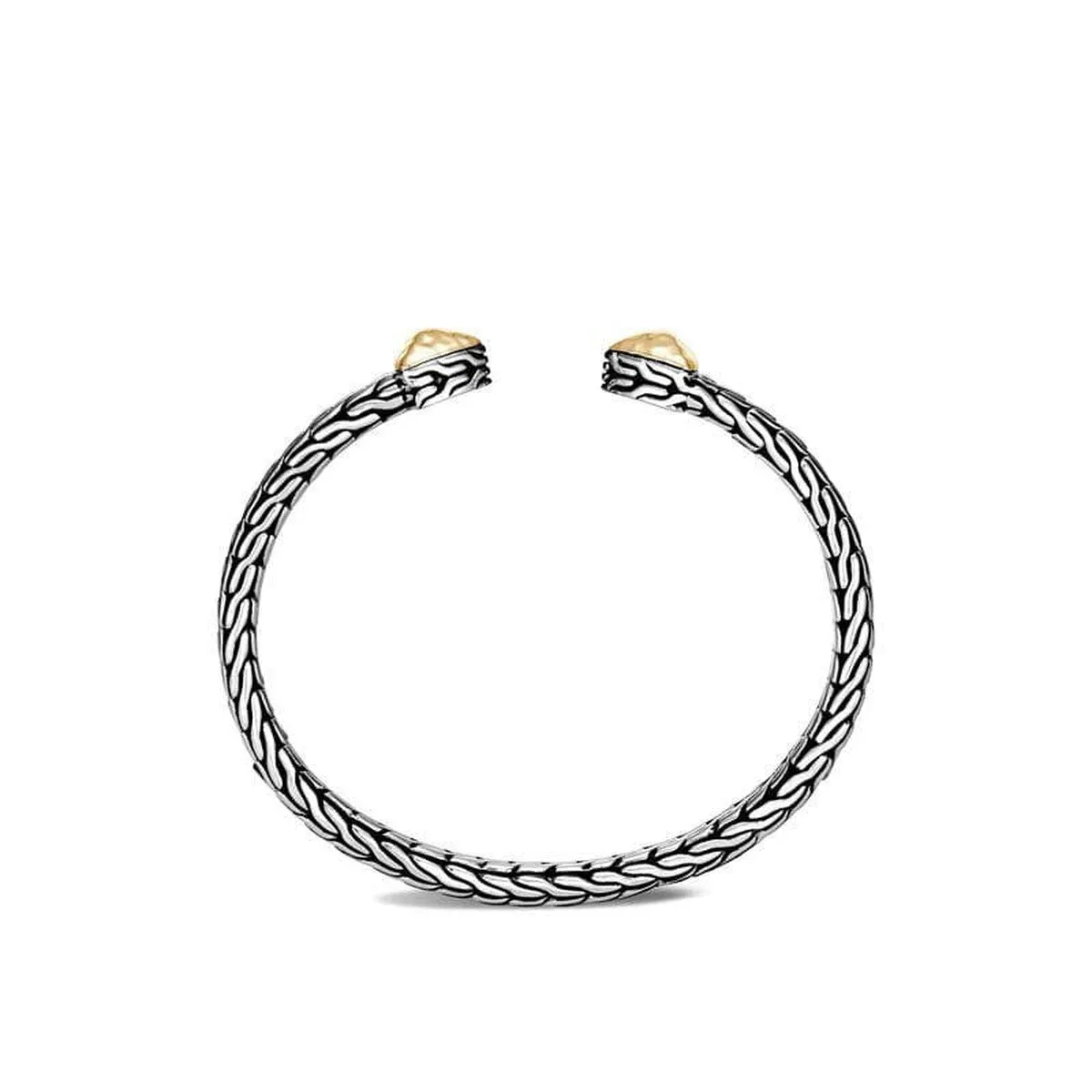 Classic Chain Hammered Flex Cuff - CZ90510