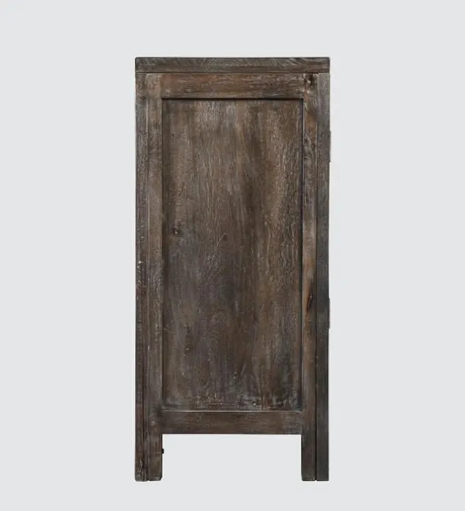 Corsica Ethan Wooden Ultra-Wide Crockery Unit Solid Wood & Clear Glass Sideboard Storage Cabinet & Chest