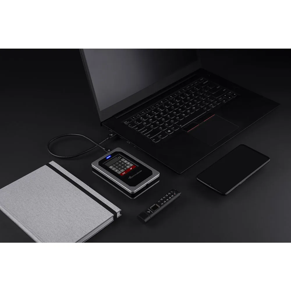 Datalocker Dl4-1Tb-Fe Dl4Fe 1Tb Encrypted Ehdd Fips 140-2 Taa Usb C And 3.0