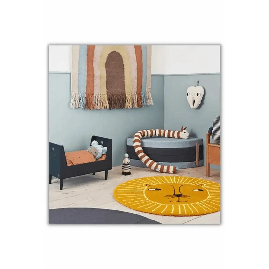 Decorative Lion Round Rug