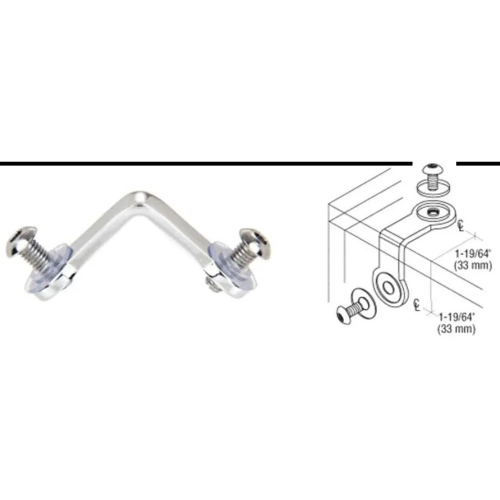 Deluxe 2-Way Glass Corner Connector